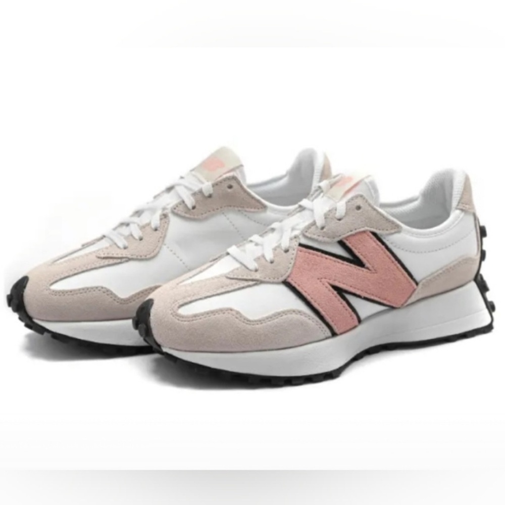 New Balance 327 in White Pink Haze